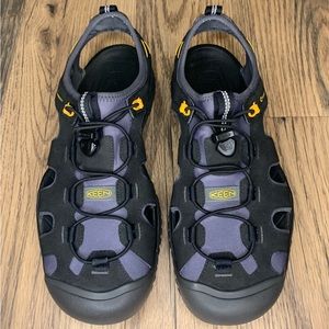 KEEN Men's SOLR Sandal 1022246, Black/Gold, Size 11.5